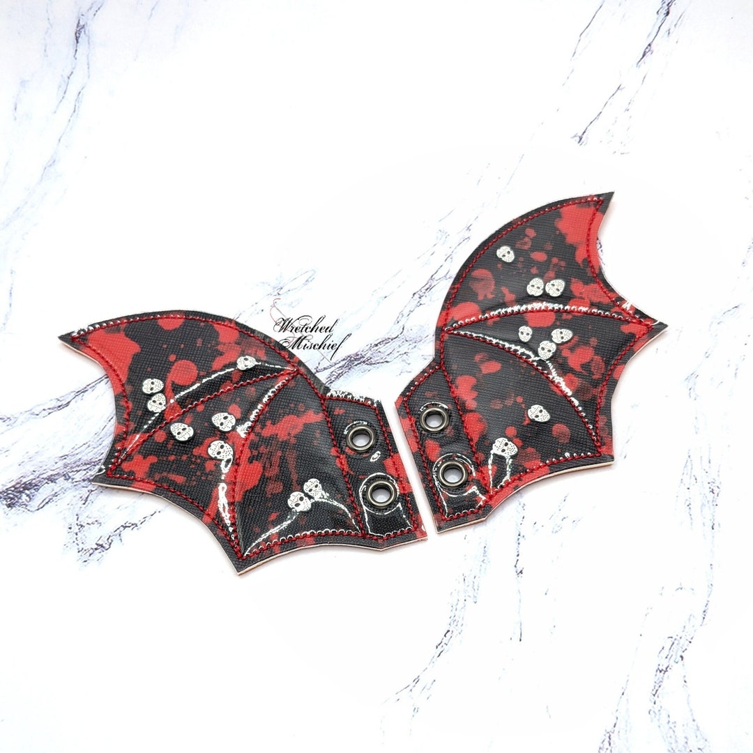 Horror Bat Wings . Accessory for Boots , Shoes , Skates - Etsy