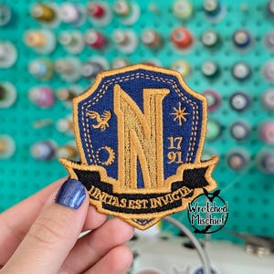 Horror school girl Patch . Sew on patch