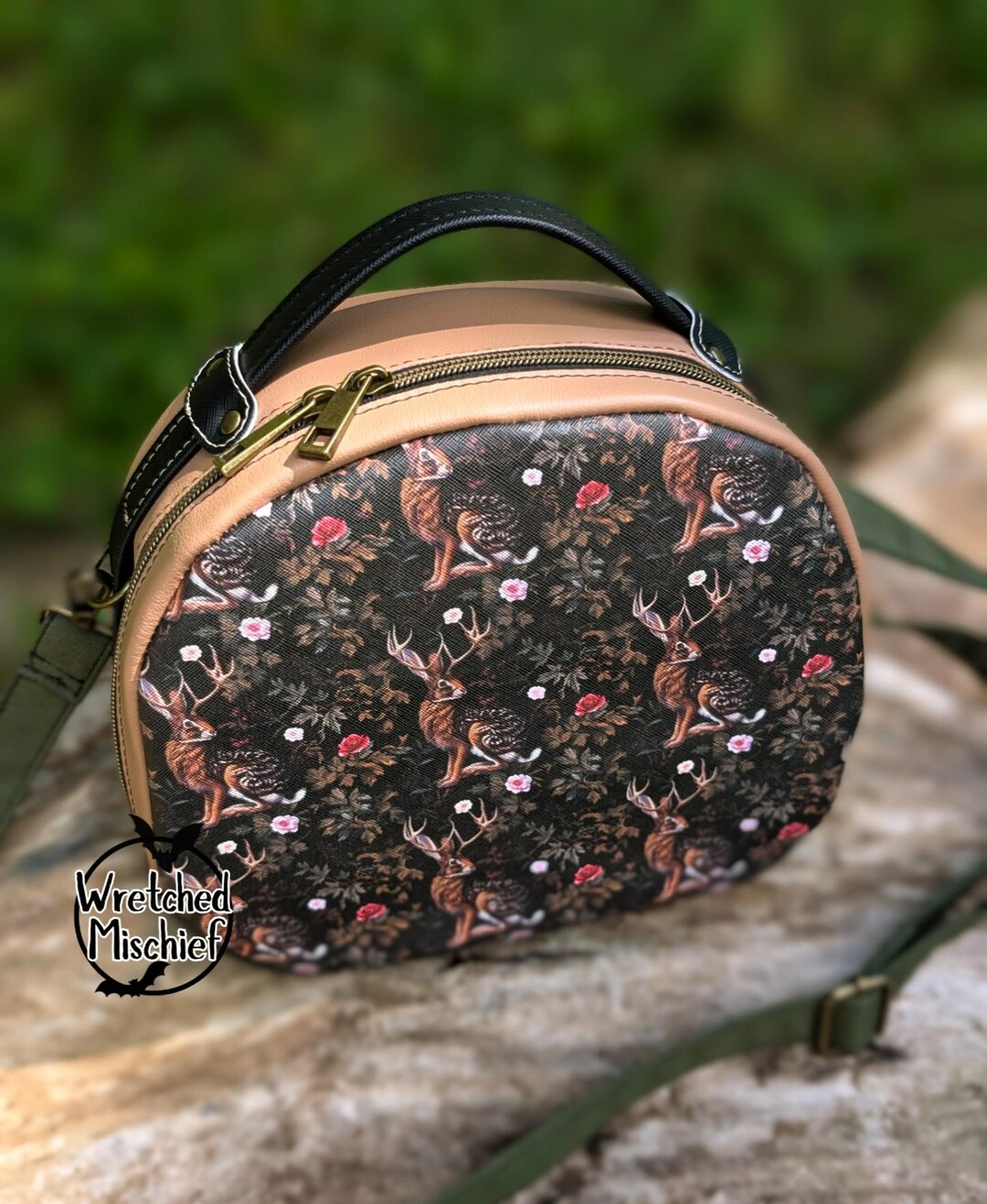 JASPER . Jackalope Handbag . Adjustable Shoulder/crossbody Strap - Handmade Purse - Etsy