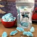 Freeze Dried Blue Gummy Sharks, Crunchy Candy Snacks, Shark Birthday Candy 