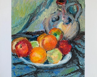 Oil Pastel Original Painting - A5