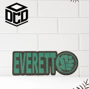Personalized Superhero Name Plate, custom, Incredible Hulk, personalized, kids room, boy or girl gift, theme room sign