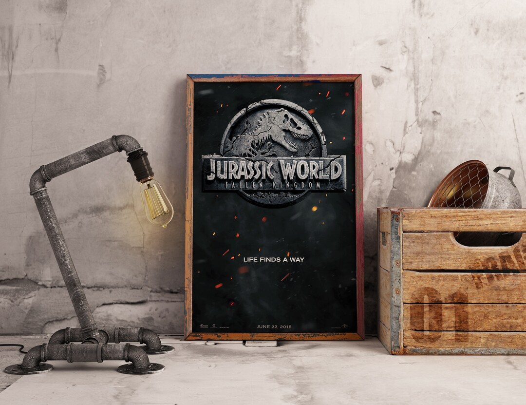 Jurassic World Fallen Kingdom Movie Poster Print Jurassic World Memorabilia Movie Collector Wall ...
