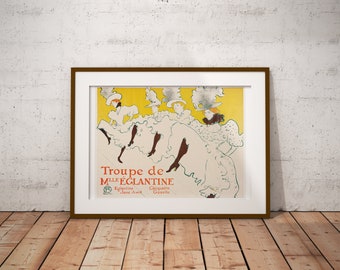 Toulouse Lautrec - Mademoiselle Eglantine - French Art Print (Digital Download)