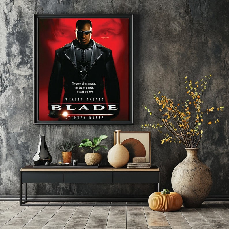 Blade Movie Poster: 90's Vampire Horror Print (digital Download) - Etsy