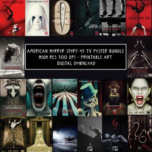 American Horror Story Poster Bundle: 45 TV Prints (Digital Download)