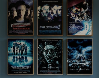 Final Destination Movie Series Poster Bundle | Horror Movie Collectibles | Final Destination 1-5 Memorabilia | Printable | Instant Download
