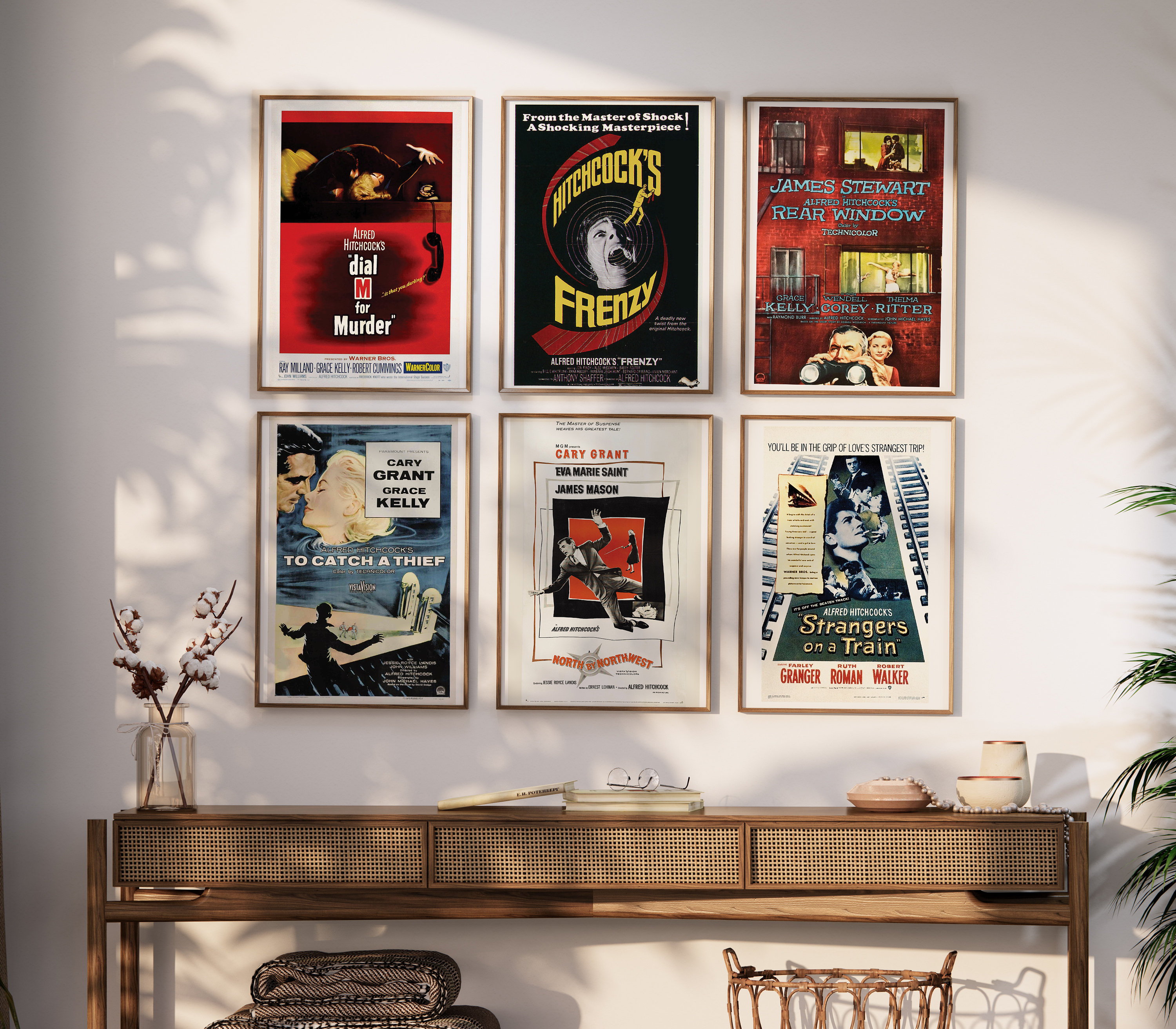 Hitchcock Movie Poster Bundle 31 Vintage Poster Prints Retro Mystery ...