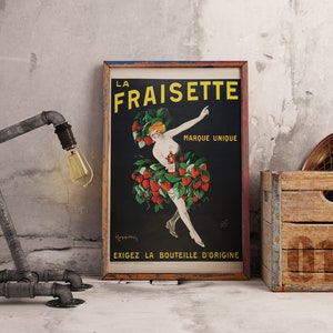 The Fraisette | Leonetto Cappiello | French Poster Art | Vintage Print | Printable Wall Art | Digital Download | Art Nouveau | Wall Art