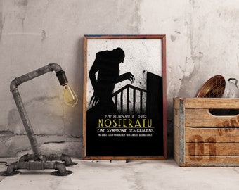 Nosferatu Poster | A Symphony of Horror | Vintage 1922 Horror Print | Classic Horror | Digital Prints for Collectors | Instant Download