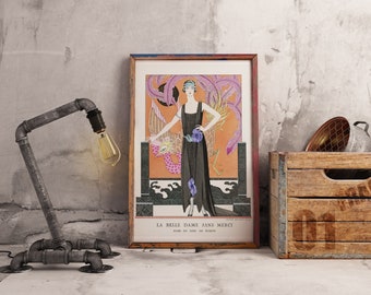 Lámina de George Barbier: Ilustración francesa vintage art déco (descarga digital)