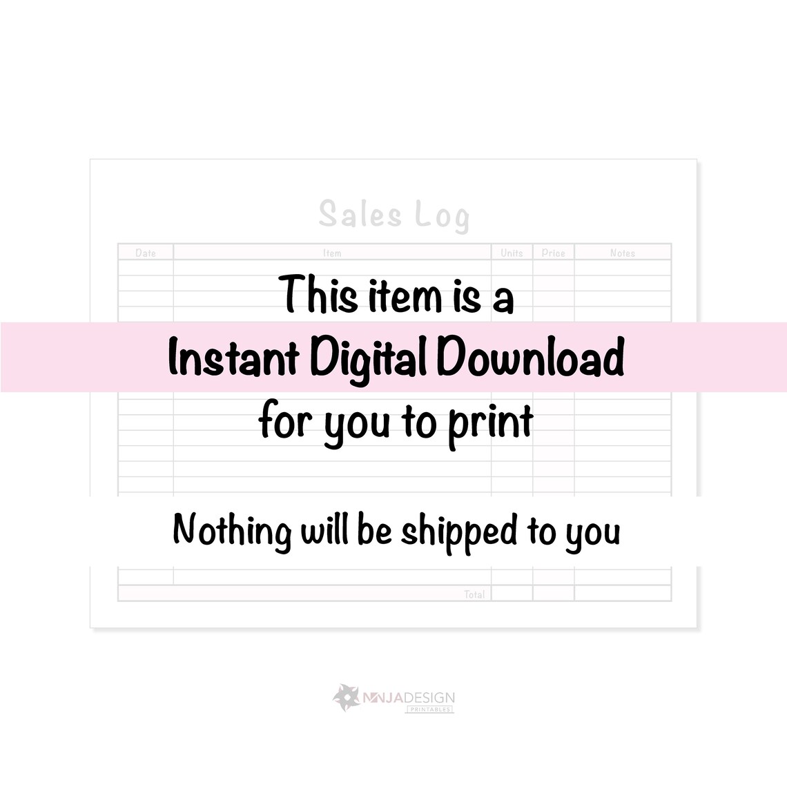 Printable Sales Log Tracker Sheet for Small Businesses - Etsy