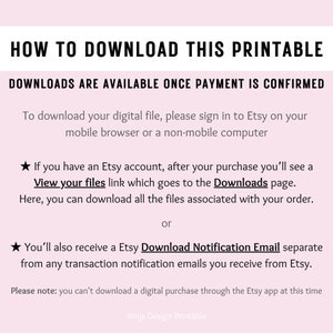 Youtube Content Planner and Youtube Growth Tracker Printable Download Instructions