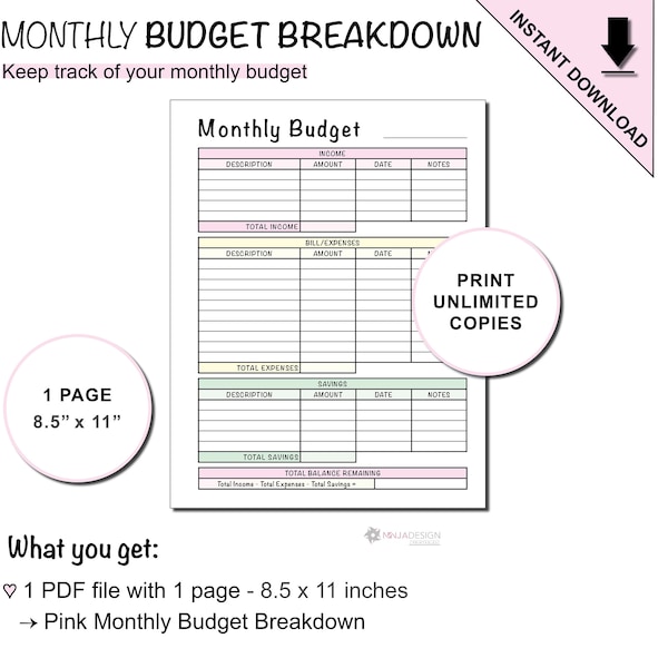 Printable Annual Profit &amp; Loss Statements for Small Businesses - Etsy