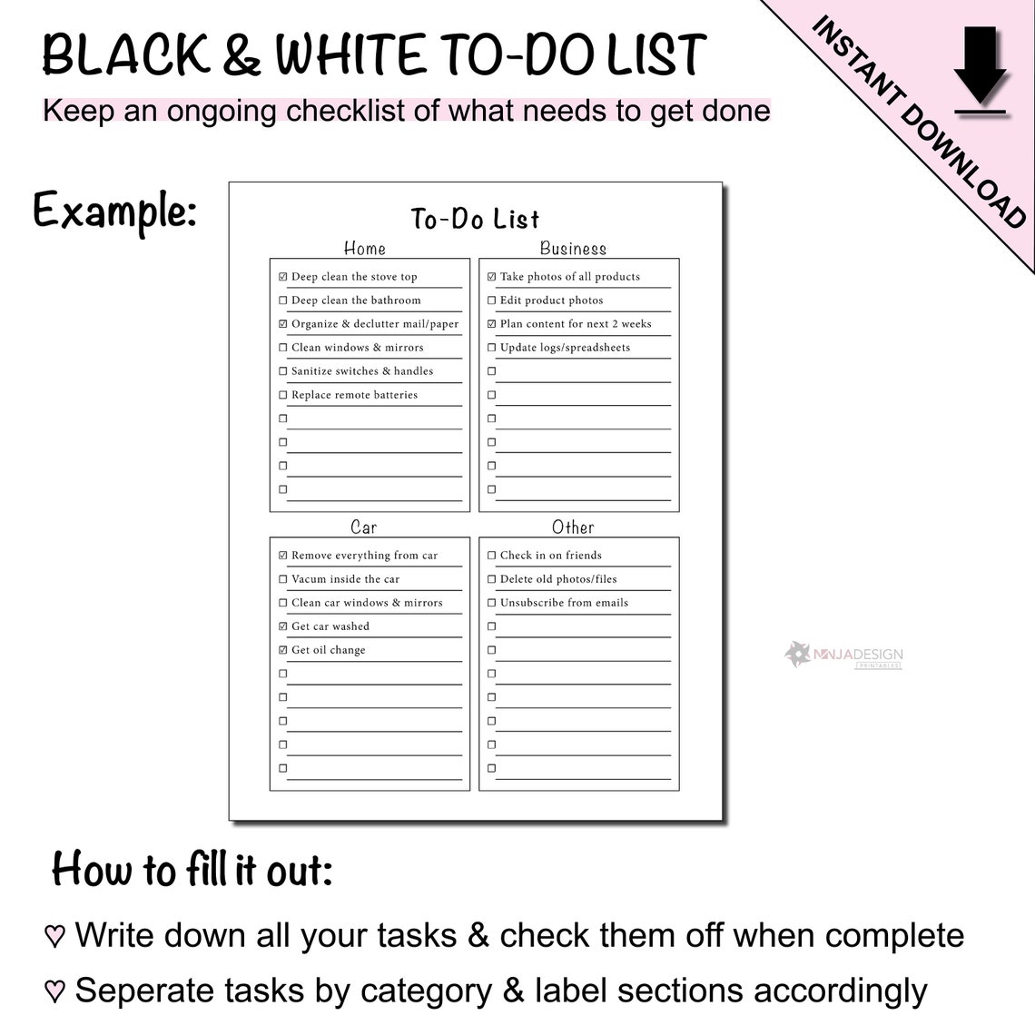 Printable To Do List With 40 Checkboxes Etsy printable-to-do-list-with-40-checkboxes-etsy