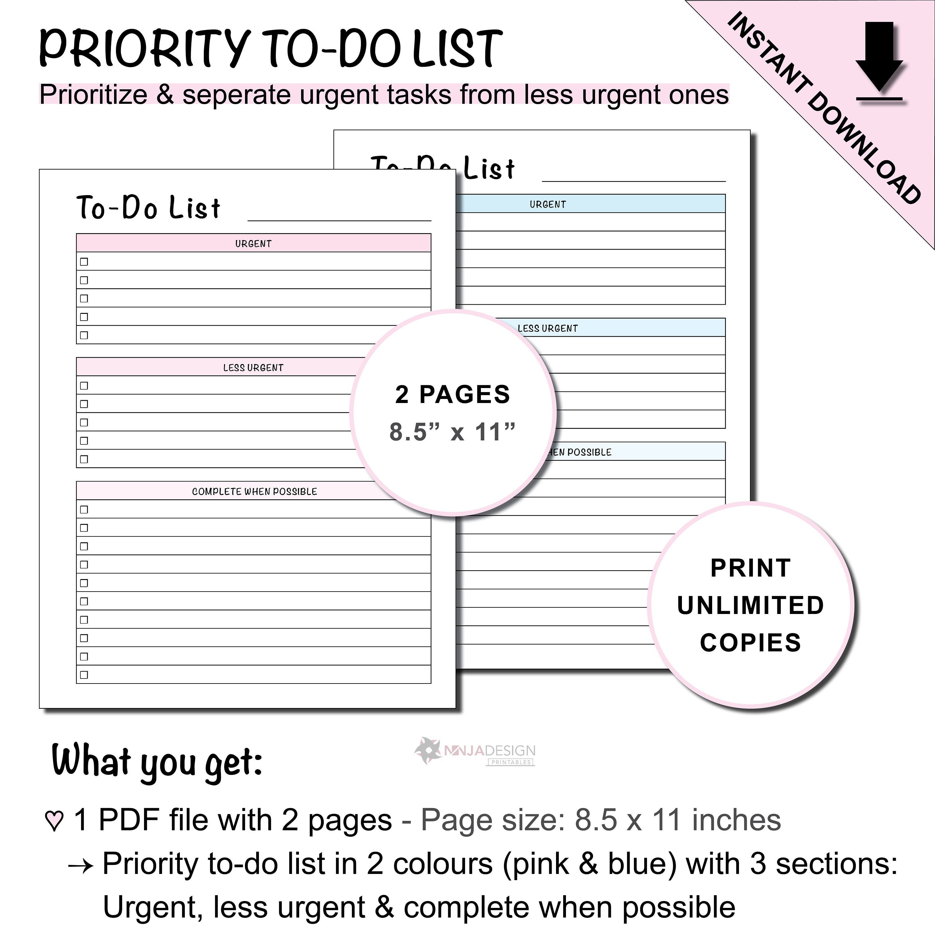 Printable Priority To Do List With Checkboxes Etsy printable-priority-to-do-list-with-checkboxes-etsy