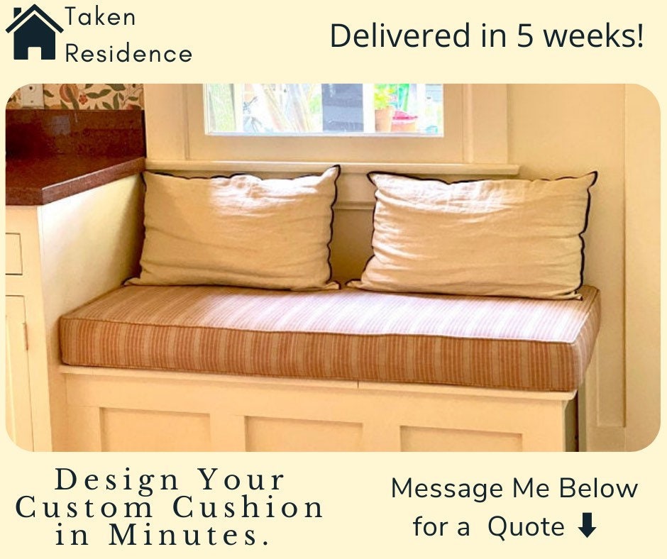 Custom Cushions For Window Seat /RV Bay Window Bench Seat Etsy