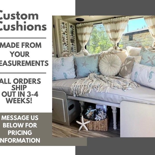 Custom Made Cushion, Mudroom Cushion, Banquet Seat Cushion, Window Seat Cushion, Bay Window Cushion, Kitchen Cushion, Patio Cushion & More!