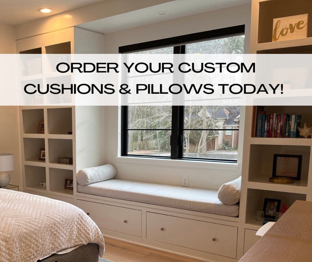 Custom Made Cushion, Mudroom Cushion, Banquet Seat Cushion, Window Seat