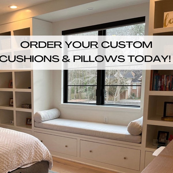 Custom Made Cushion, Mudroom Cushion, Banquet Seat Cushion, Window Seat Cushion, Bay Window Cushion, Kitchen Cushion, Patio Cushion & More!