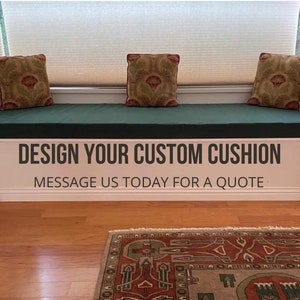 Custom Cushions for: Bay Window, Bench Seat, RV/Van, Sofa, Chair & More! Please message me for a quote first! Do not purchase this listing!