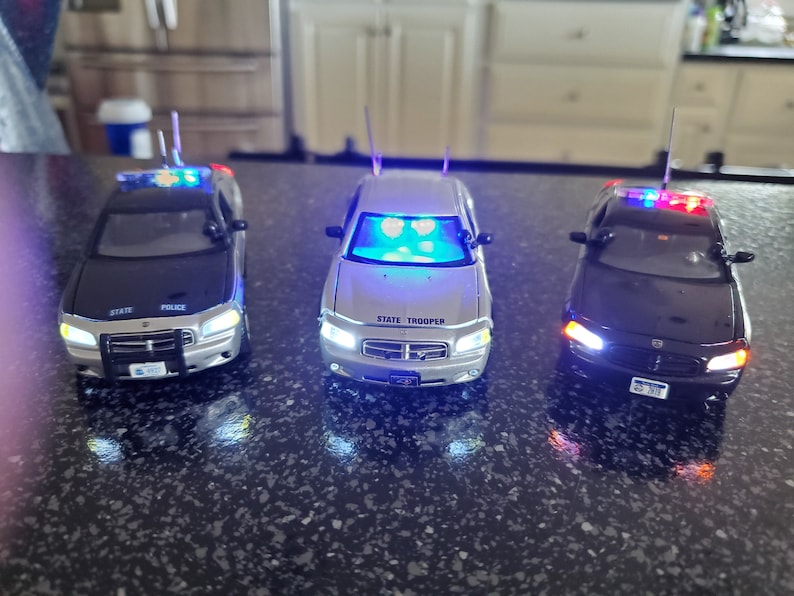 Custom Diecast 1/43 police car with working lights pre-order. | Etsy