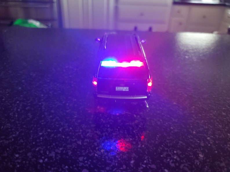 Custom Diecast 1/43 police car with working lights preorder. Etsy