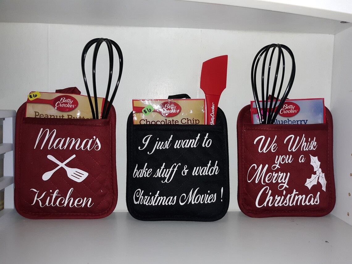 Decorative Pot Holders/oven Mitts Etsy Sweden