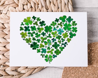 Clover Heart St. Patrick's Day Greeting Card