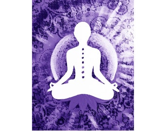 Floral Kundalini Yoga Meditation Any Occasion Greeting Card