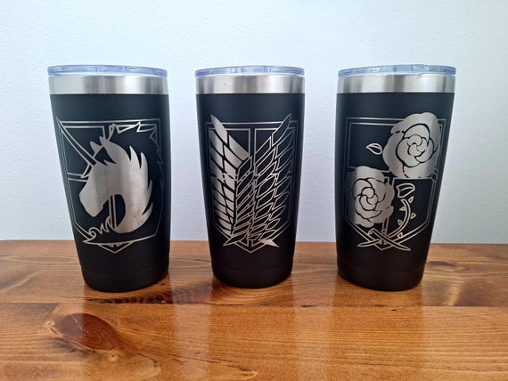 Anime AOT Grabado Vasos de Café - Etsy España Anime AOT Grabado Vasos de Café - Etsy España