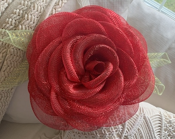 Rose Wreath Elegant Deco Mesh Rose Wreath Valentines Day Wreath, Red Rose Wreath Love Wreath, Forever Rose Be My Valentine, Anniversary Gift
