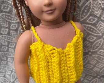 Summer doll cropped doll shirt