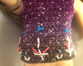 Frozen 18 inch doll crochet shirt