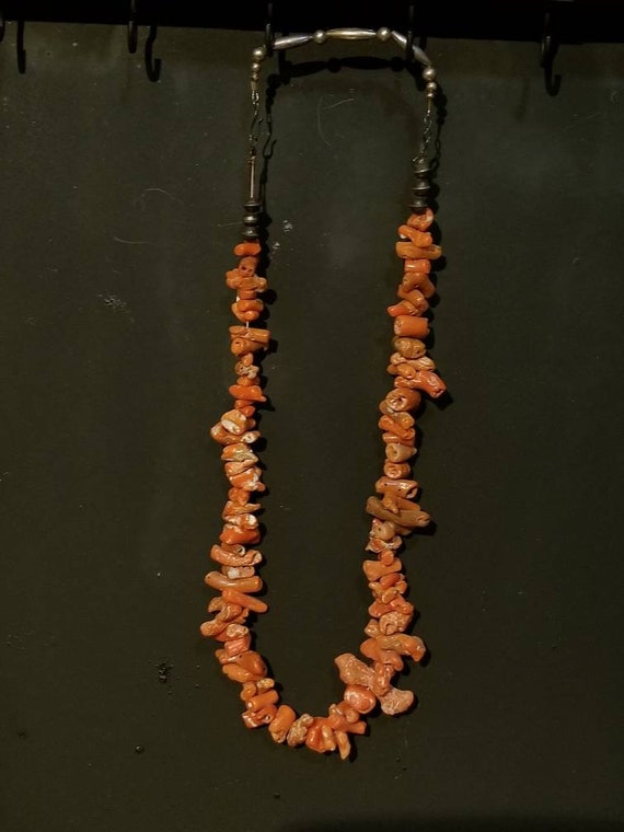 Vintage Navajo coral necklace