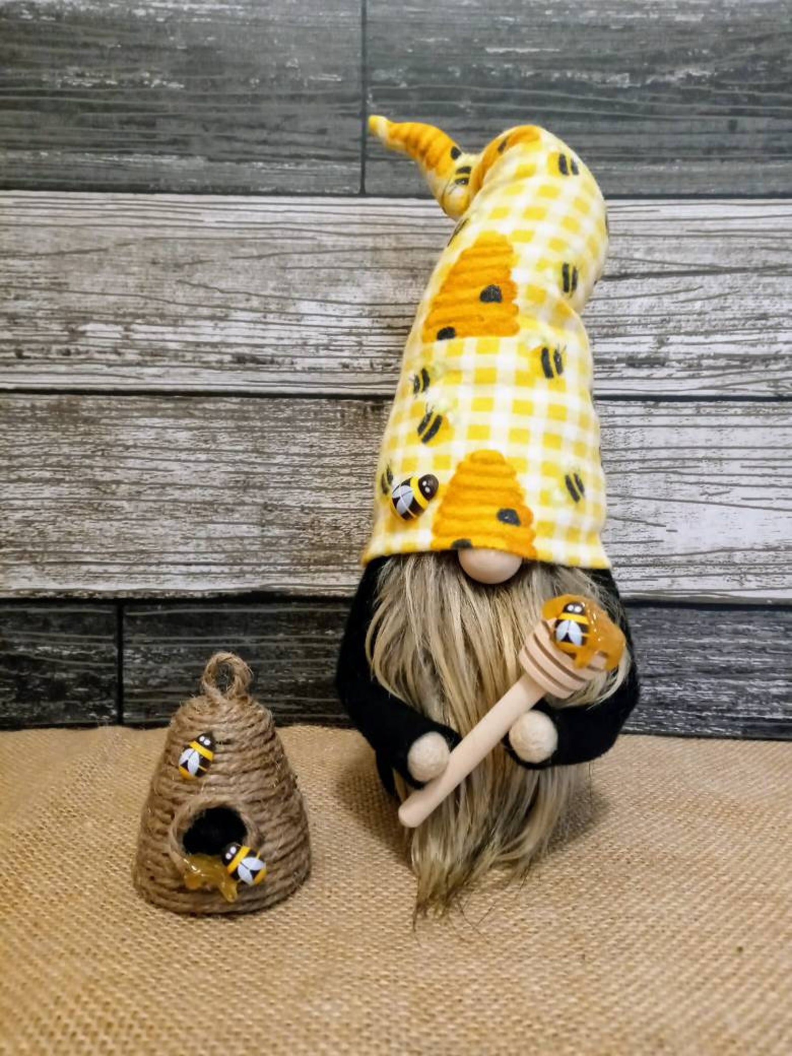 Bee Gnome Summer Gnome Bee Decor Tiered Tray Decor Etsy