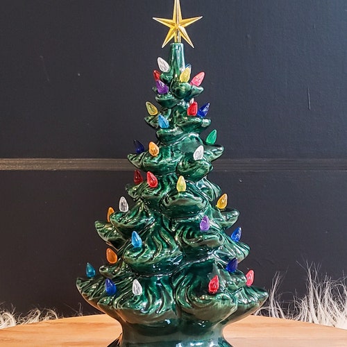 Ceramic Christmas Tree Large Atlantic Ceramic Christmas Tree Etsy