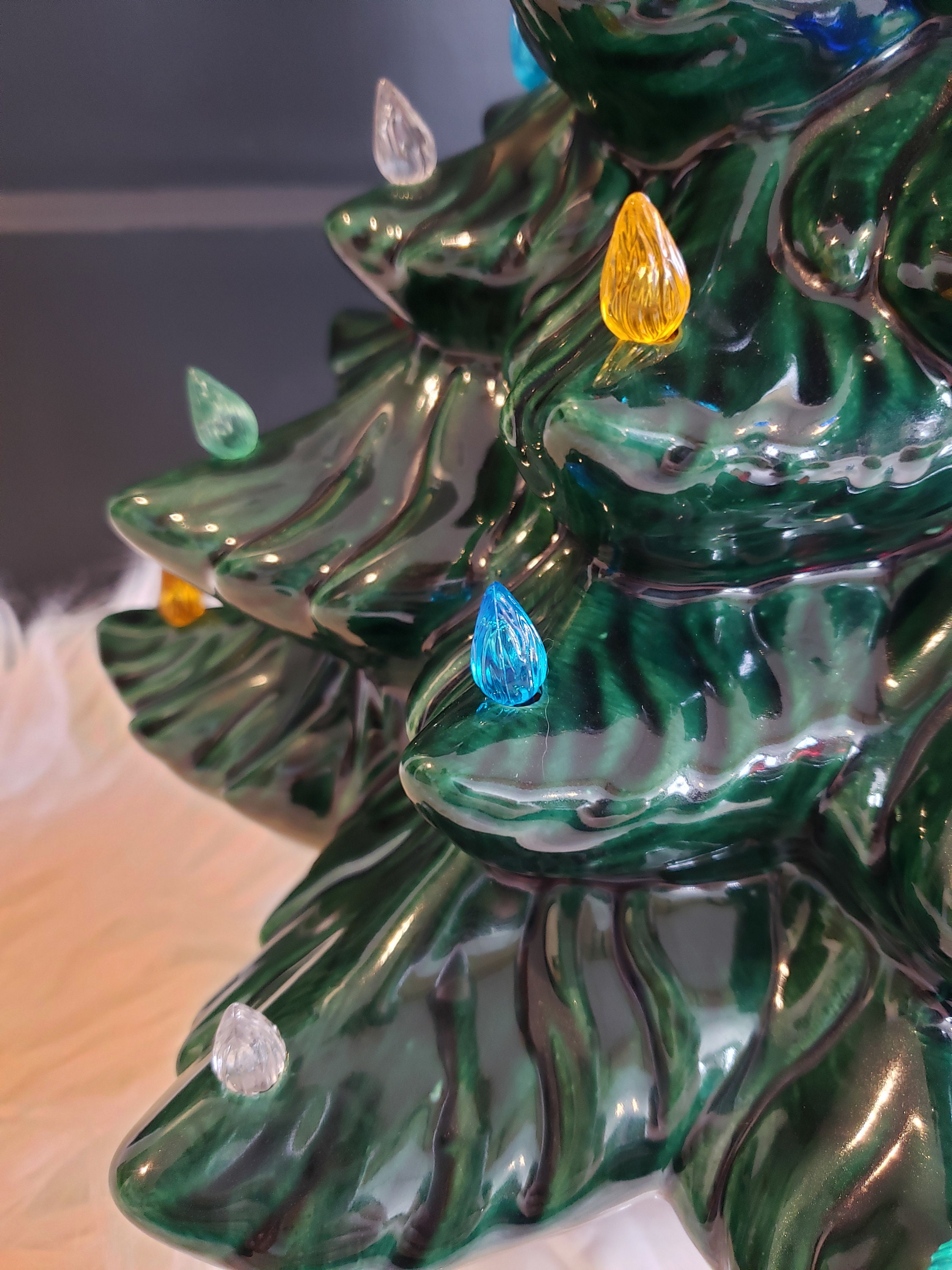 Vintage Ceramic Christmas Tree Large Atlantic Light up Ceramic Etsy