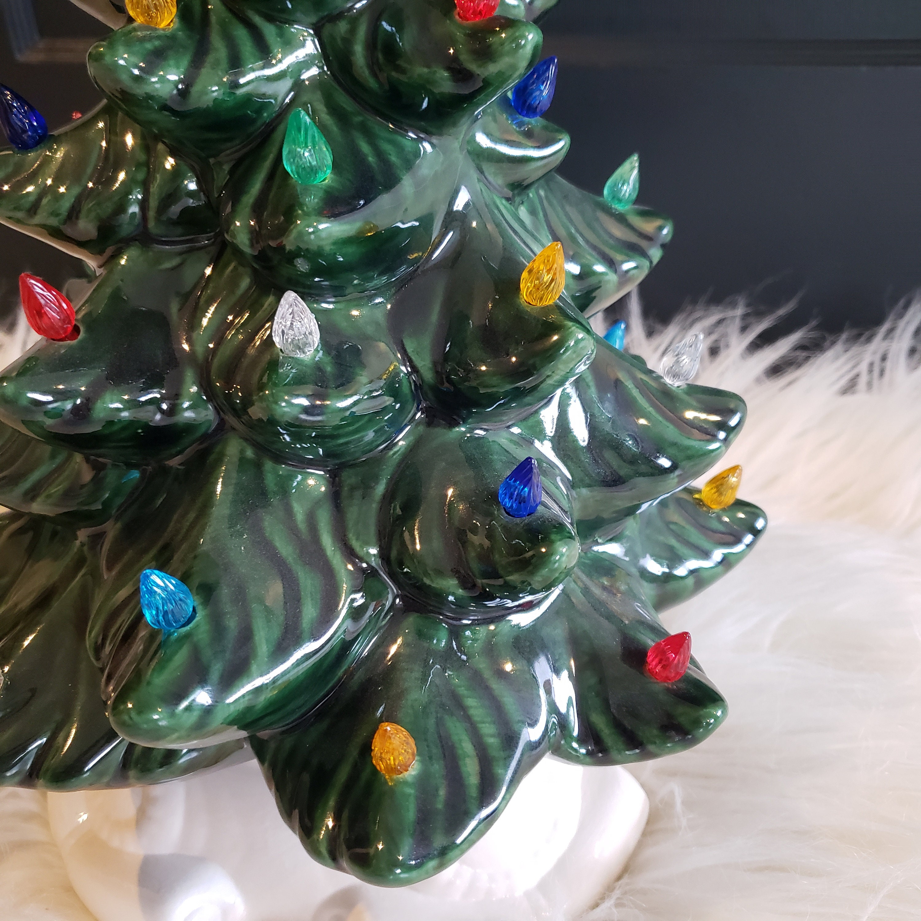 Vintage Ceramic Christmas Tree Large Atlantic Light up Ceramic Etsy