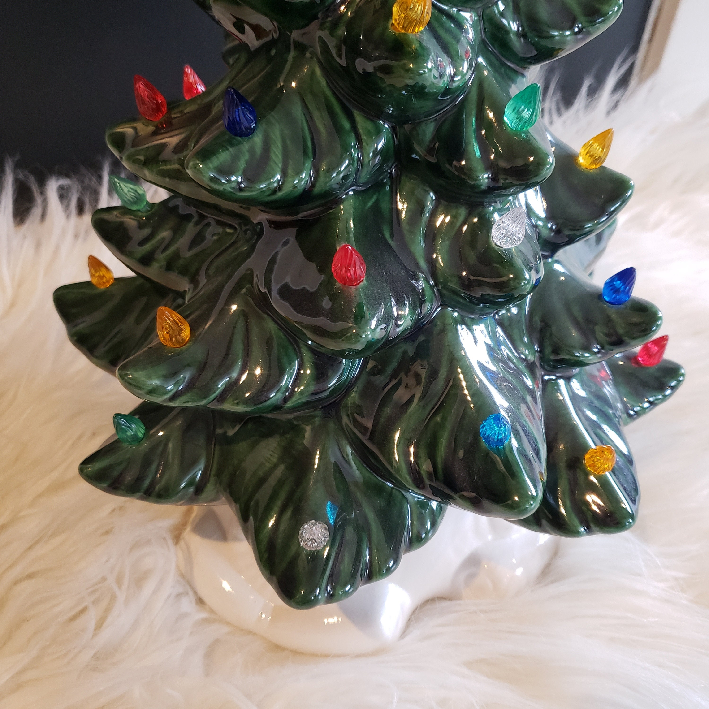 Vintage Ceramic Christmas Tree Large Atlantic Light up Ceramic Etsy