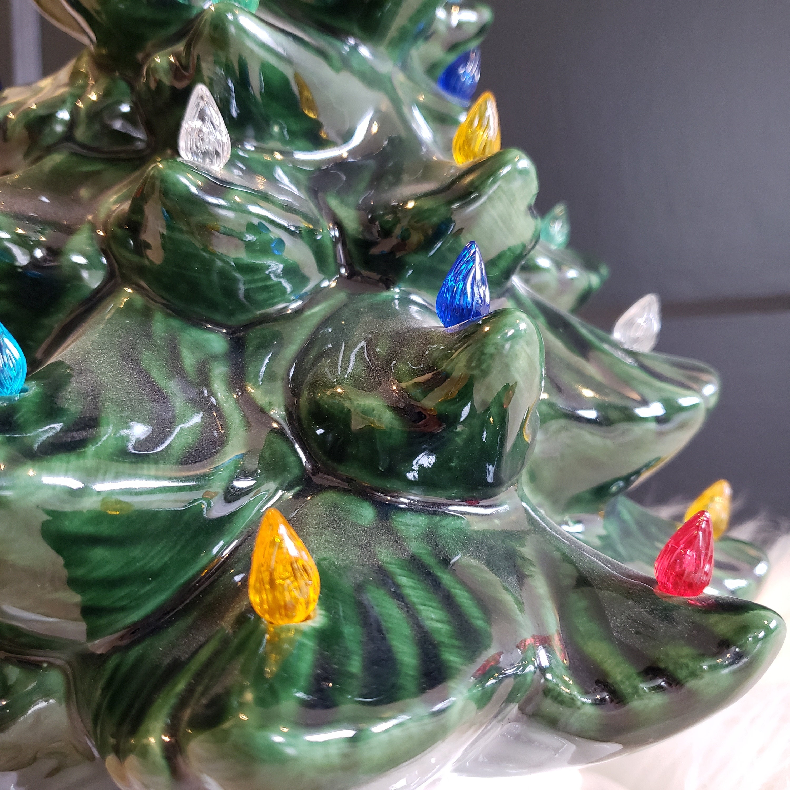 Vintage Ceramic Christmas Tree Large Atlantic Light up Ceramic Etsy