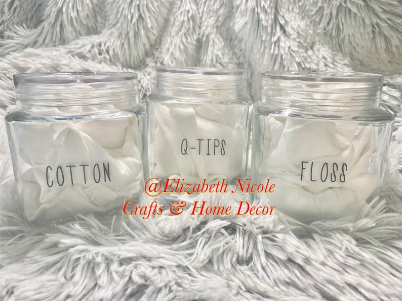 Funny Bathroom Glass Storage Containers Etsy