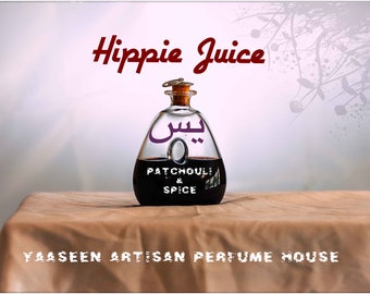 Hippie Juice- Aged Patchoulis, and Thai Champee all natural attar