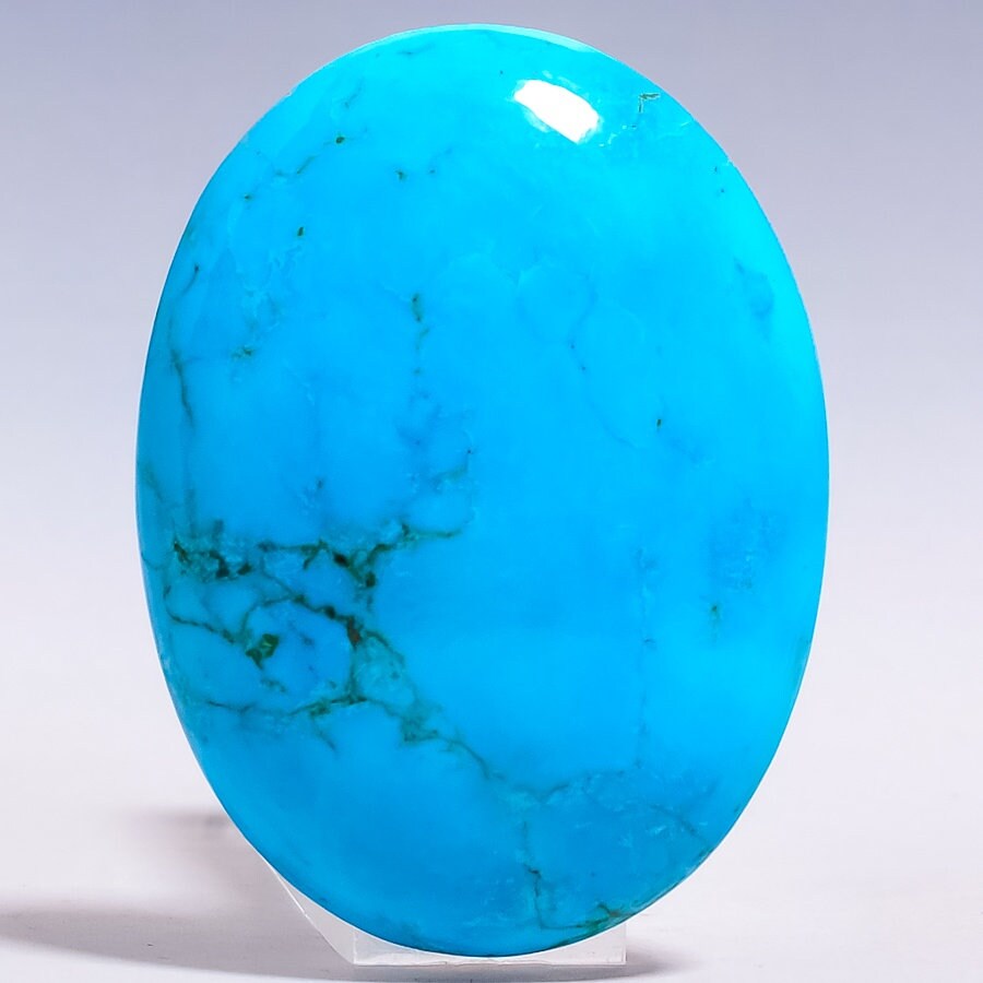 Natural Magnesite Turquoise Loose Gemstone Cabochon 34 X 26 X | Etsy