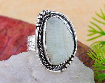 Mother-of-pearl  Ring Sterling 925 Silver MOP gemstone ring Jewelry Handmade Ring Gift for her Christmas Gift