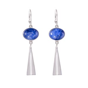 Kyanite Earring, 925 Solid Sterling Silver, handmade Earring,  Oxidize earring, Unique, valentine day,  Gift For friends.