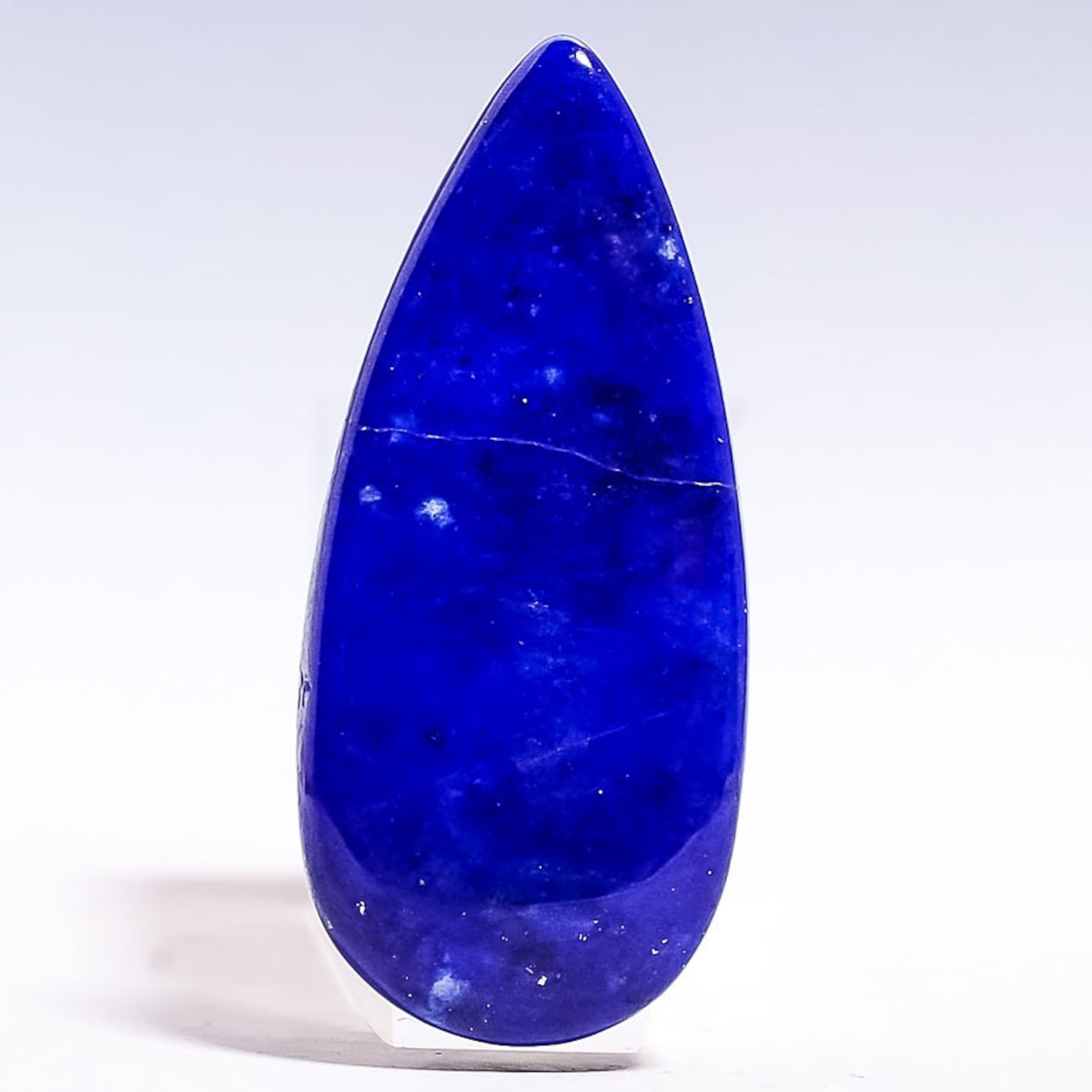 Natural Lapis Lazuli Loose Gemstone Cabochon 30 X 13 X 5 Mm Etsy