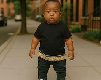 Hebrew Israelite Toddler t shirt with fringe