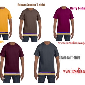Hebrew Israelite T Shirt with Fringes, Israelite Bloodline - x Nation Brand - 12 Tribes Garments