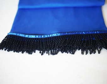 Hebrew Israelite blue T-shirt with fringes for young boys -